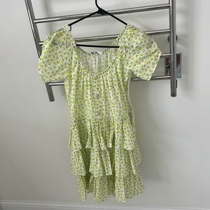 Caroline Constas Lemon mini dress new with tags